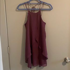Purple flowy dress